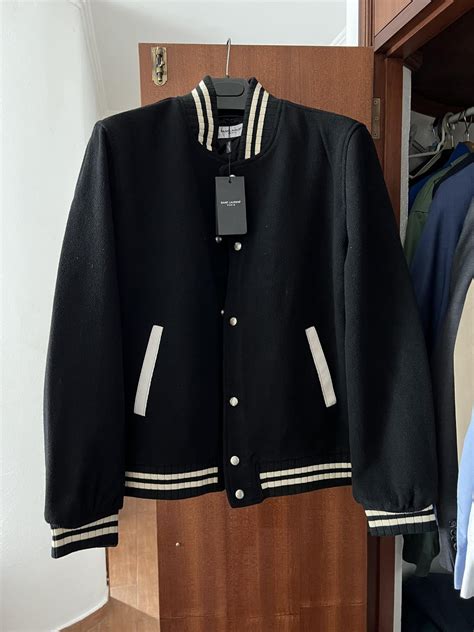 norman jacket ysl|ysl teddy bomber jacket.